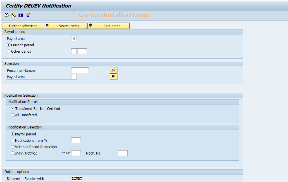 SAP TCode PC00_M01_BESCH - DEUEV Statements