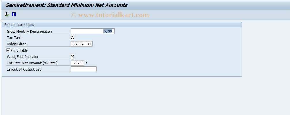 SAP TCode PC00_M01_CATZTAR - Pay Scale Flat-Rate Minimum Net Amt