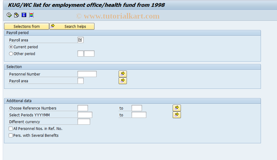 SAP TCode PC00_M01_CKUL - Construction Industry RHC/WC List 01