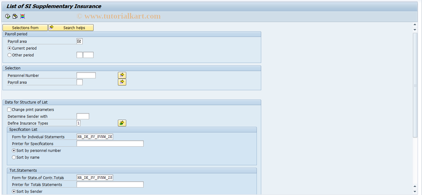 SAP TCode PC00_M01_CSVC - List of SI Supplementary Pensions