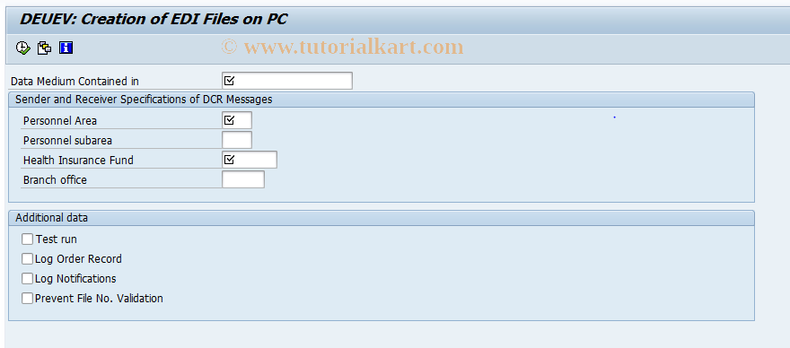 SAP TCode PC00_M01_DEUV_DFUE - HR-DEUEV: Create EDI File