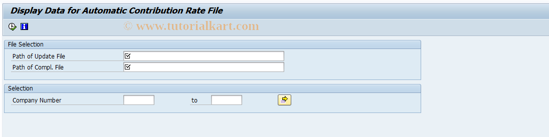 SAP TCode PC00_M01_DSVCD0 - Display Contribution Percentage File