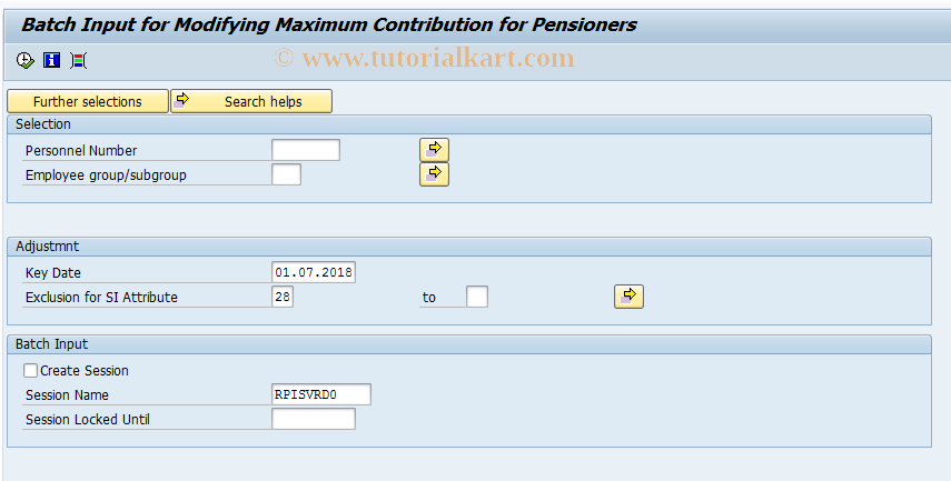 SAP TCode PC00_M01_ISVR - Change Maximum HI Gross Amount