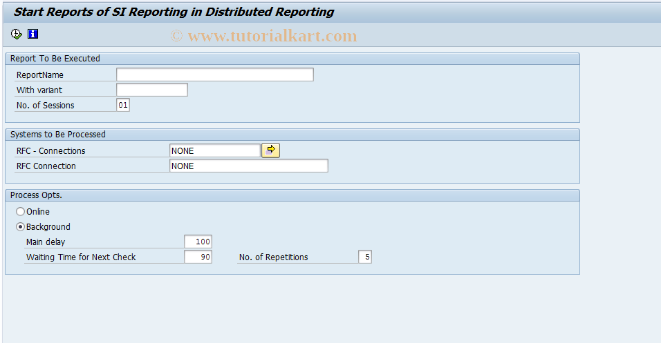 SAP TCode PC00_M01_UD3MD0 - Distributed Reporting for DEUEV