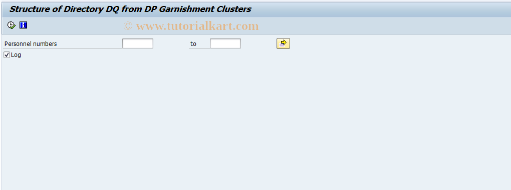 SAP TCode PC00_M01_UDDQD0 - Organize Directory DQ from Clstr DP