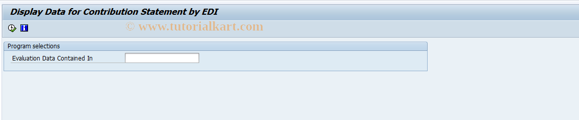 SAP TCode PC00_M01_UTSVD2 - Display Contrib. Statemt Data by EDI