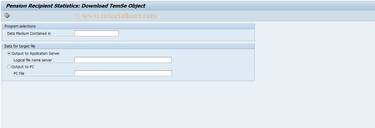 SAP TCode PC00_M01_UVEO - Download Data Medium to Disk