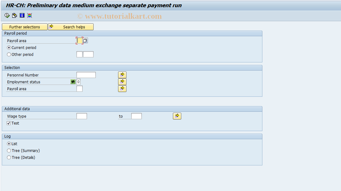 SAP TCode PC00_M02_CDTBC0 - Preprog. DTA seperate payment run
