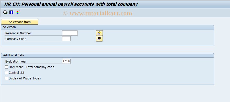SAP TCode PC00_M02_CKTO1 - Revision of AHV/AIL Payroll Account