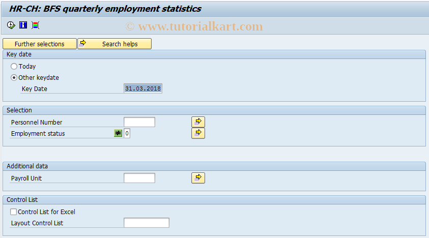 SAP TCode PC00_M02_LBGA2 - BFS Quarterly Employment Statistics