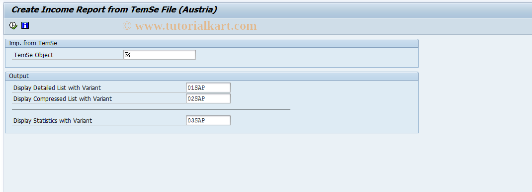 SAP TCode PC00_M03_CEKS_T - Income Report from TemSe