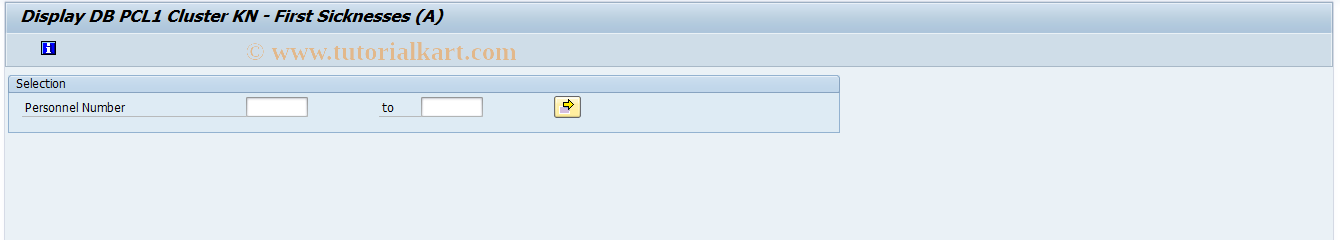 SAP TCode PC00_M03_CLSTKN - Display Cluster KN - First Illnesses