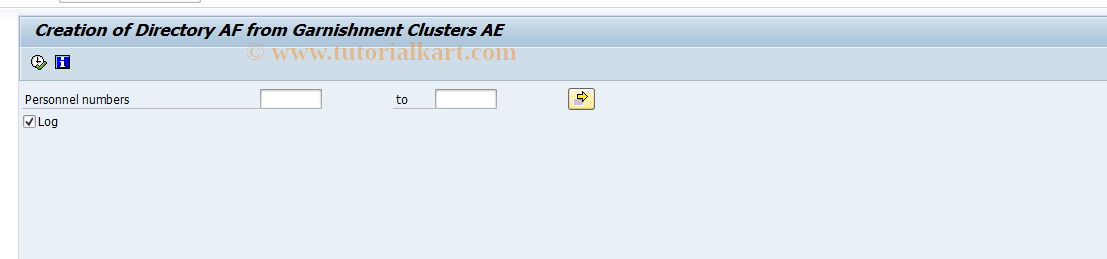 SAP TCode PC00_M03_UDAFA0 - Create Direct. from Garn. Cluster AE