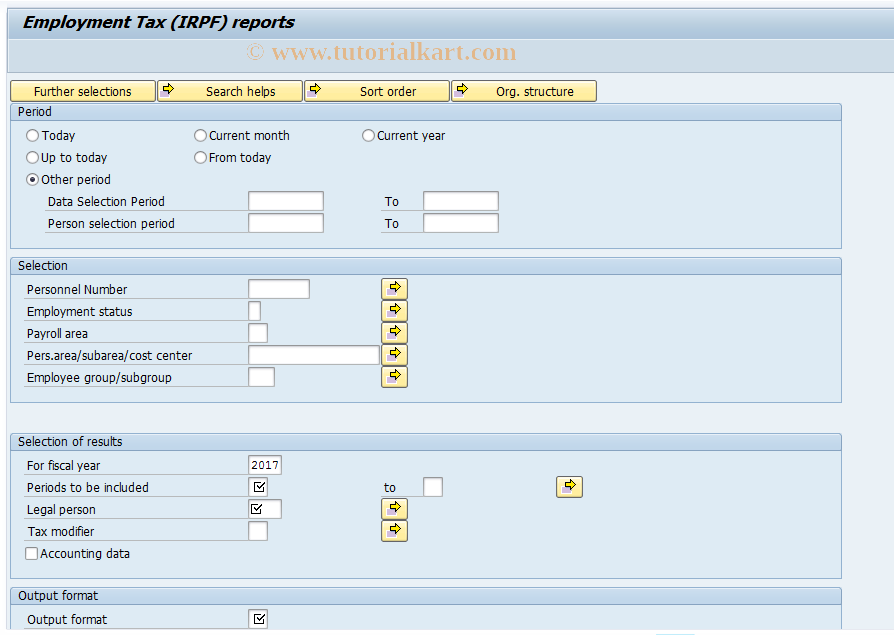 SAP TCode PC00_M04_CCRI - Deductions certificate