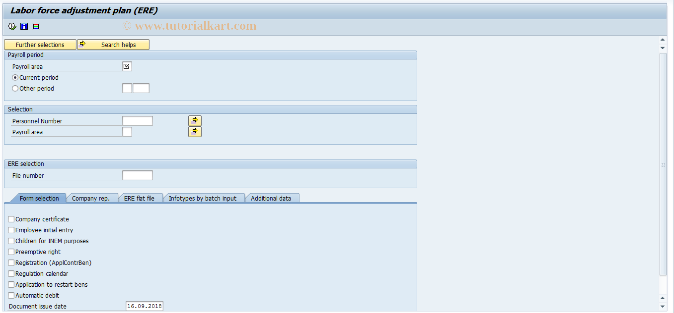 SAP TCode PC00_M04_ERE_EXPED - Social Insurance contribution models