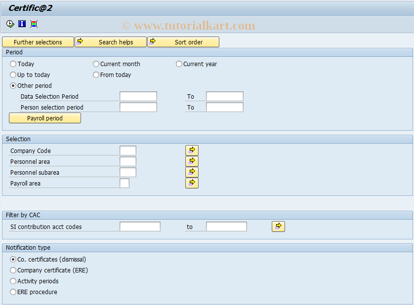 SAP TCode PC00_M04_RPCRT2E0 - Certific@2