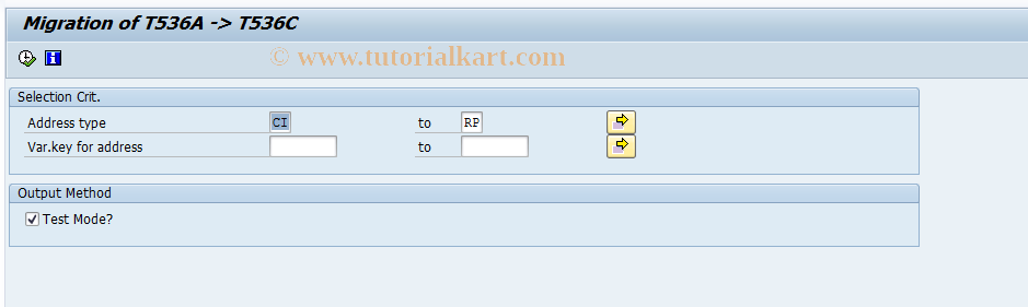 SAP TCode PC00_M05_UADR - Convert Addresses from T536A ->T536C