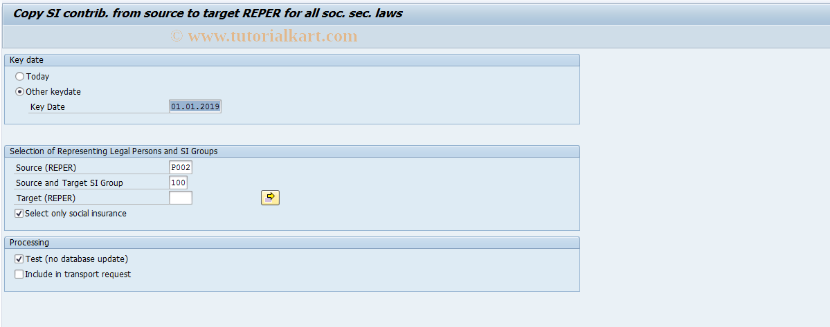 SAP TCode PC00_M05_UPSV - Transfer SI Contr. Between REPERs