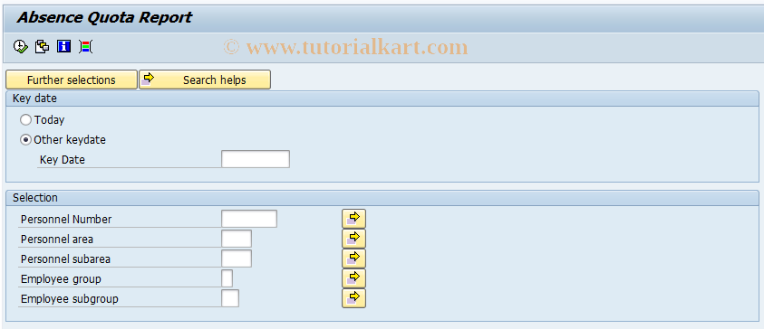 SAP TCode PC00_M06_LABS - Absence counter