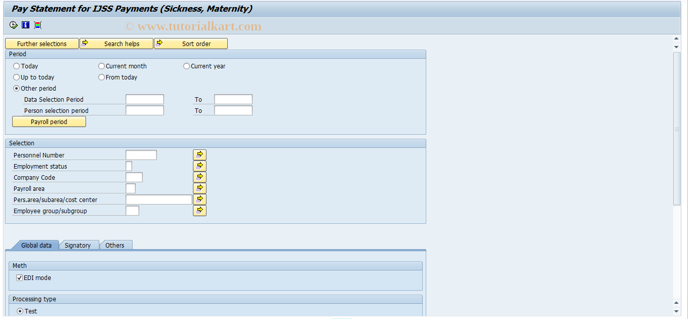 SAP TCode PC00_M06_LASM - Pay notif. after sick