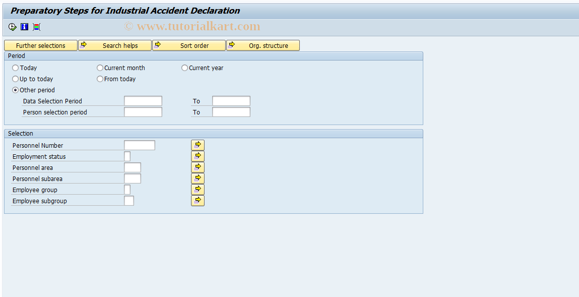 SAP TCode PC00_M06_RPLDATF0 - Preliminary Stage