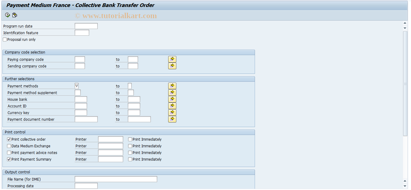 SAP TCode PC00_M06_RPU_M06_FFO - RPU_M06_FFOT