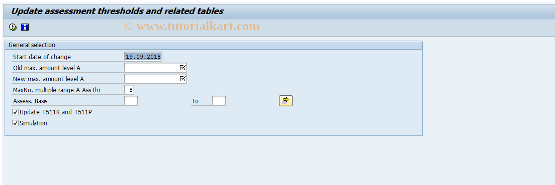 SAP TCode PC00_M06_UF1G - Update ASS table