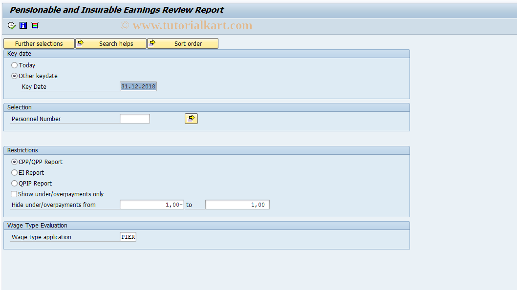 SAP TCode PC00_M07_CPIE - Reconciliation - P.I.E.R. Report 07