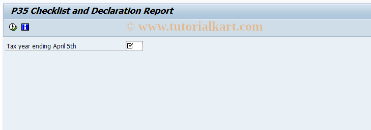 SAP TCode PC00_M08_C35C - P35 Checklist and Declaration