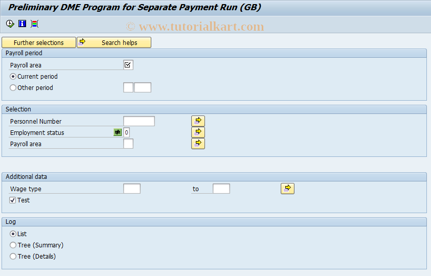 SAP TCode PC00_M08_CDTB - Advance payment 08