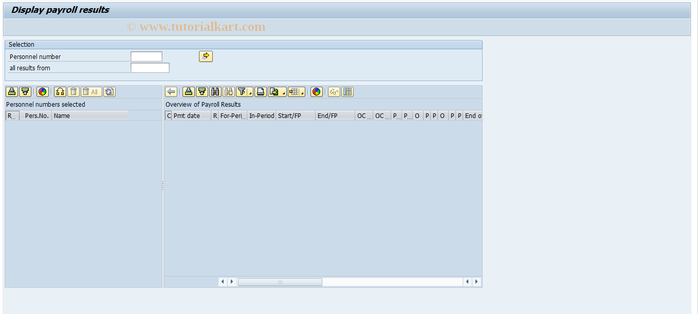 SAP TCode PC00_M08_CLSTR - Tools - payroll result - 08