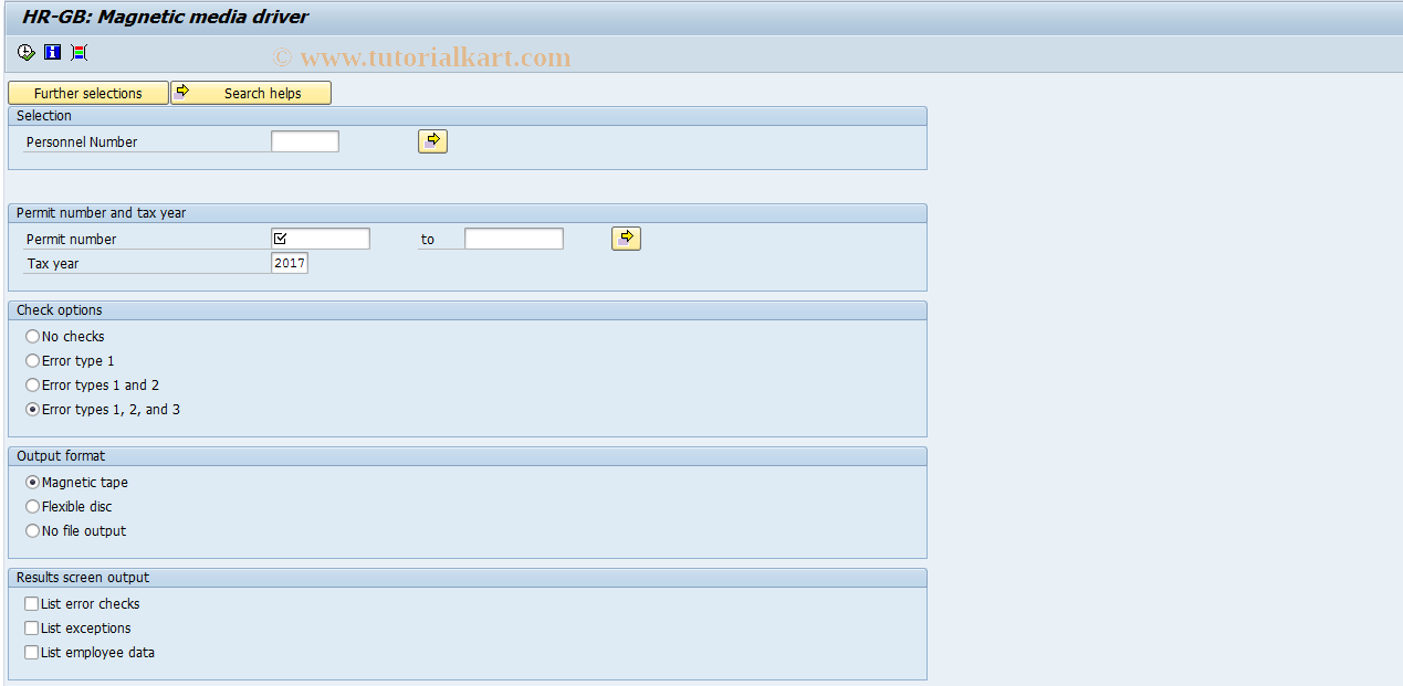 SAP TCode PC00_M08_CMAG - Magnetic media driver