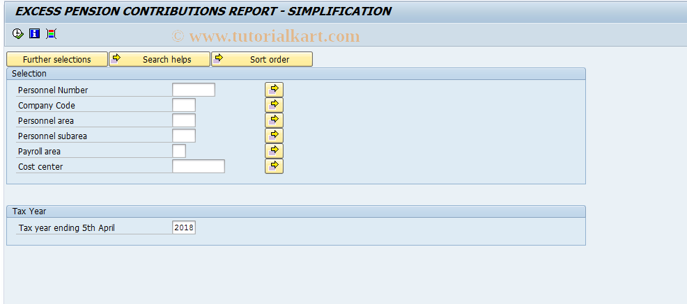 SAP TCode PC00_M08_CPNEY - Pension Simplification 06/07 Report