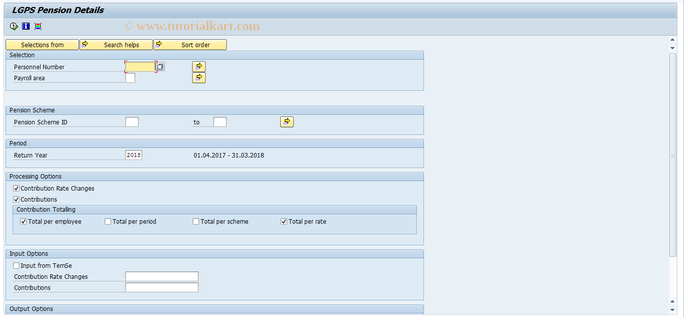 SAP TCode PC00_M08_LGPS_DET - LGPS Pension Details