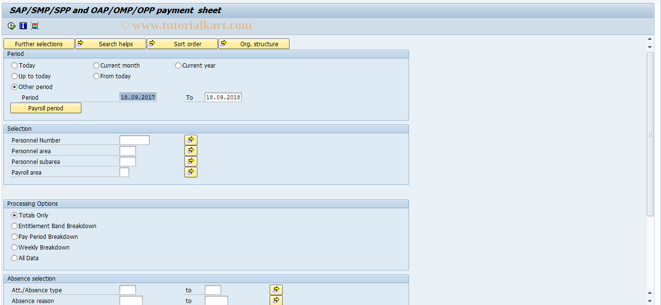 SAP TCode PC00_M08_PAY_SHEET - SxP and OxP payment sheet