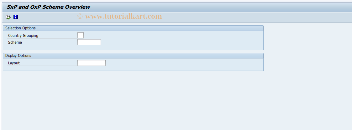 SAP TCode PC00_M08_SCHM - SxP and OxP schemes