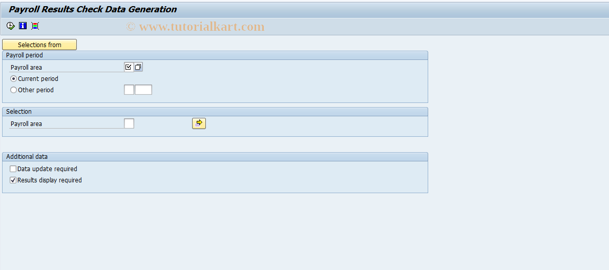 SAP TCode PC00_M08_UREC0 - Recon. prep. data generation 08