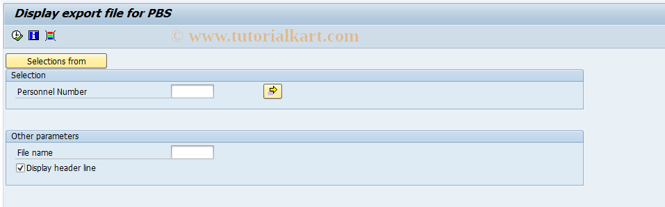 SAP TCode PC00_M09_CDECM1 - Display Export File