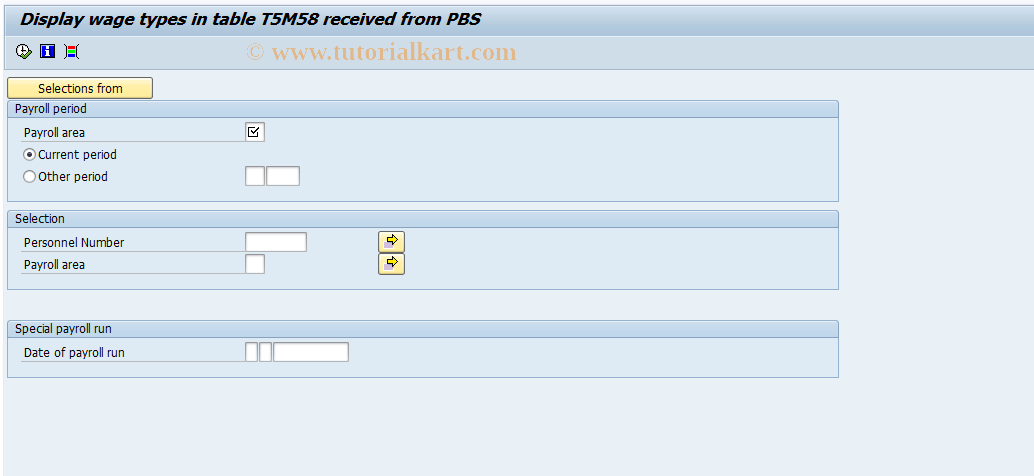 SAP TCode PC00_M09_CLGMM8 - Display Imported Wage Types