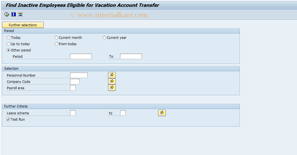 SAP TCode PC00_M09_RPUFERM0 - Find Inactive Employees