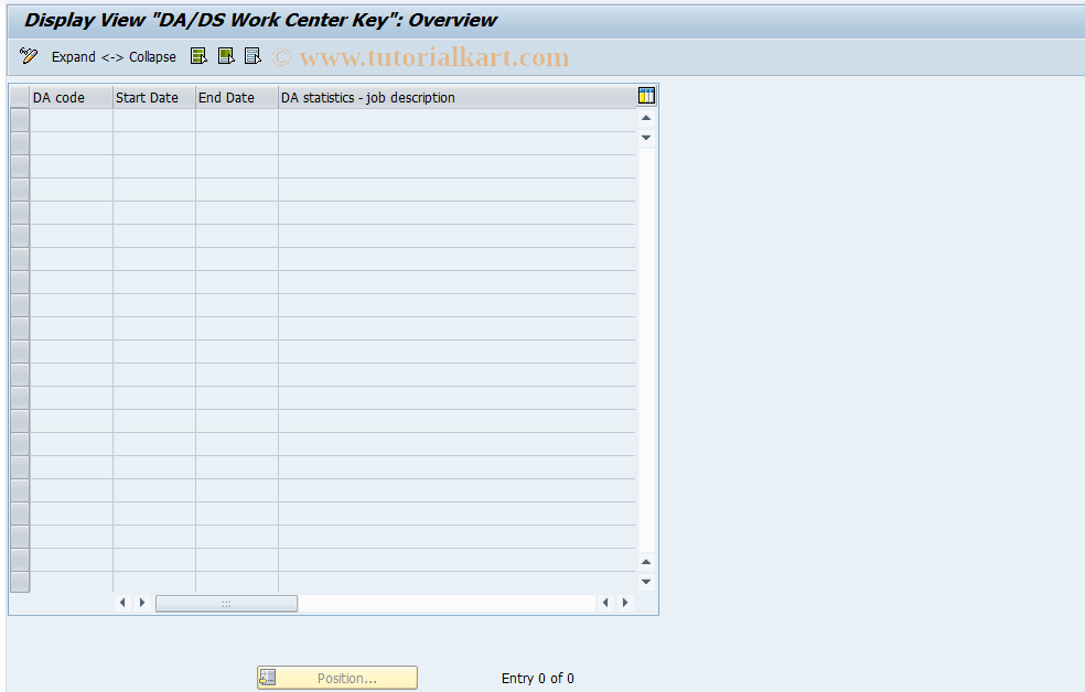 SAP TCode PC00_M09_SHWP - Display work center code