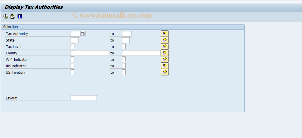 SAP TCode PC00_M10_UAUTU1 - Utilities - Tax Authority Util. 10