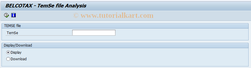 SAP TCode PC00_M12_BOWA_AT - BELCOTAX - Analyze TemSe file
