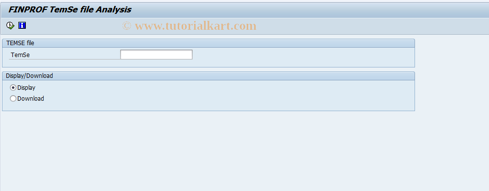 SAP TCode PC00_M12_BOWM_AT - FINPROF - Analyze TemSe file