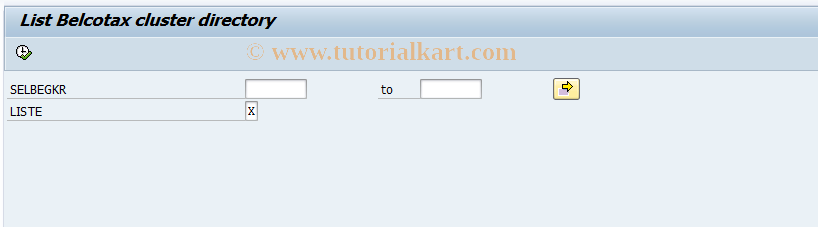 SAP TCode PC00_M12_CLSTC - List Belcotax cluster directory