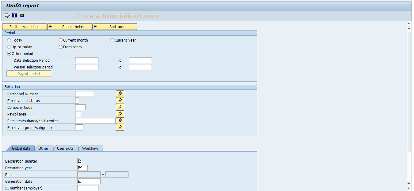 SAP TCode PC00_M12_DMFA_GE - Generate DMFA Temse File