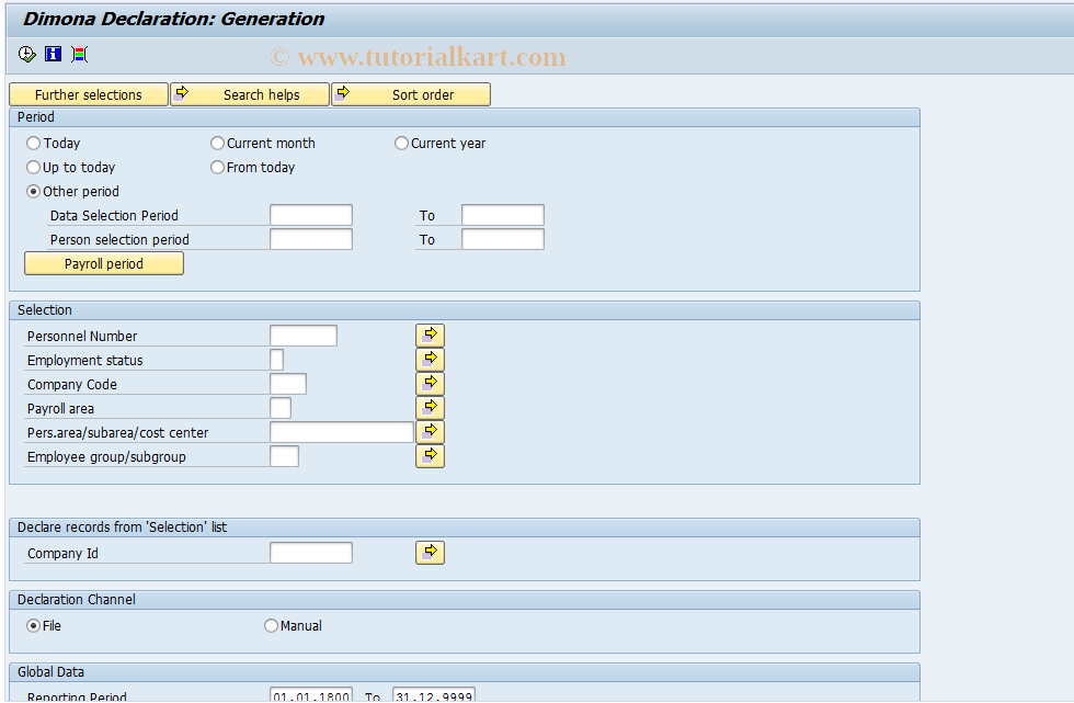SAP TCode PC00_M12_DMN_GE - DIMONA - Generate TemSe file