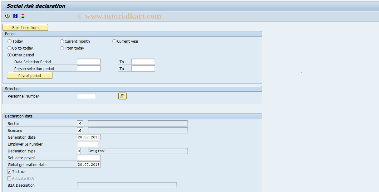 SAP TCode PC00_M12_SRD_GE - Generate Social Risk Temse File