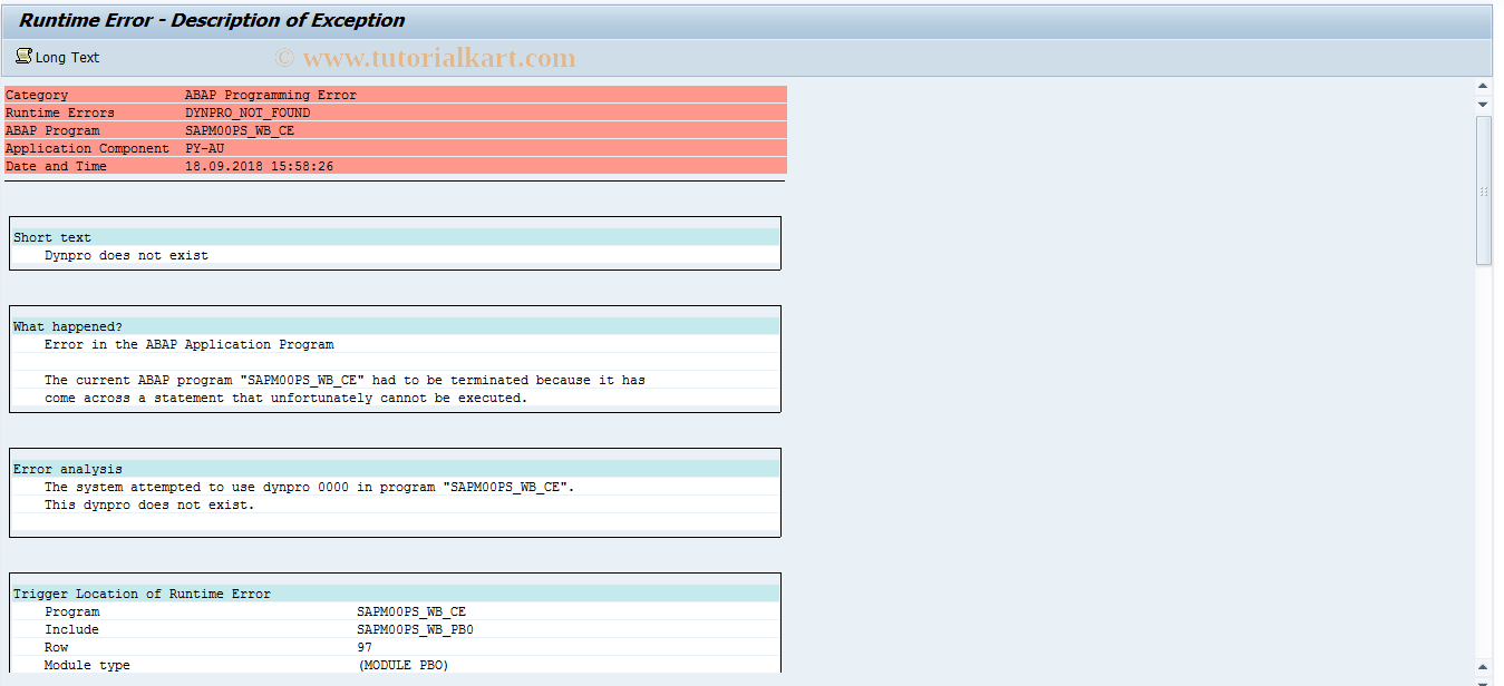 SAP TCode PC00_M13_TERM_PS_CE - Termn and redundancy workbench CE