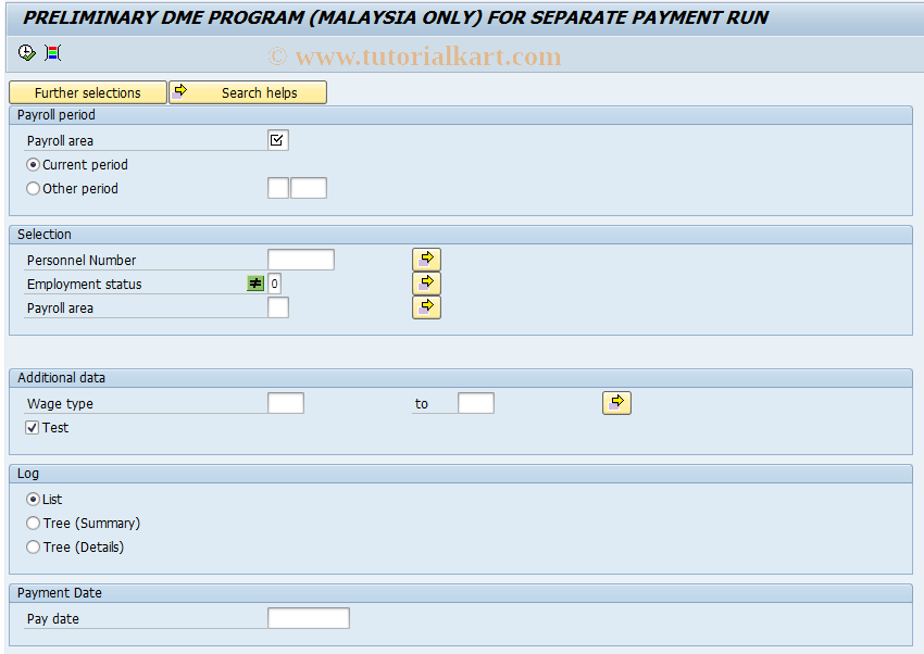 SAP TCode PC00_M14_CDTB - BT for extra payment 14